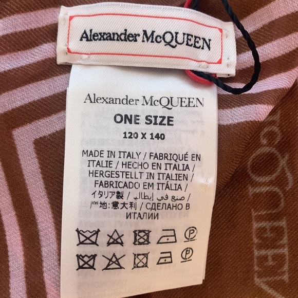 Alexander McQueen Graffiti Biker Scarf - Picture 7 of 10